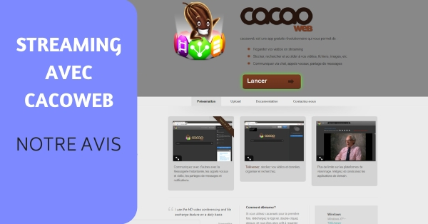logiciel Cacaoweb streaming